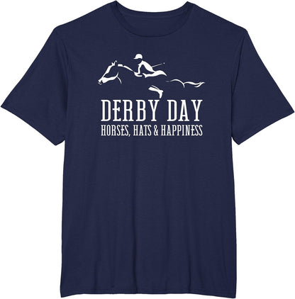 Derby Day Horse Silks and Hats Jockey Kentucky Horse Racing T-Shirt