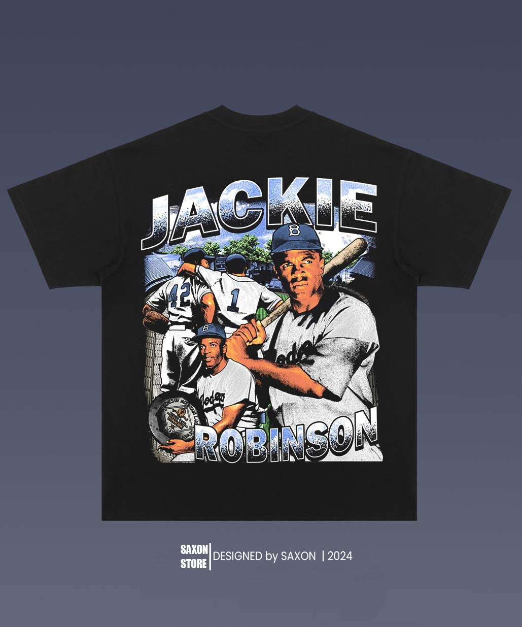 ACKIE ROBINSON 1.0 BIG FACE GRAPHIC TEE