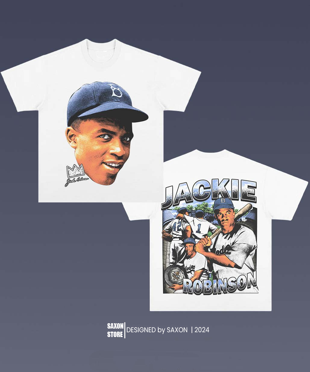 ACKIE ROBINSON 1.0 BIG FACE GRAPHIC TEE