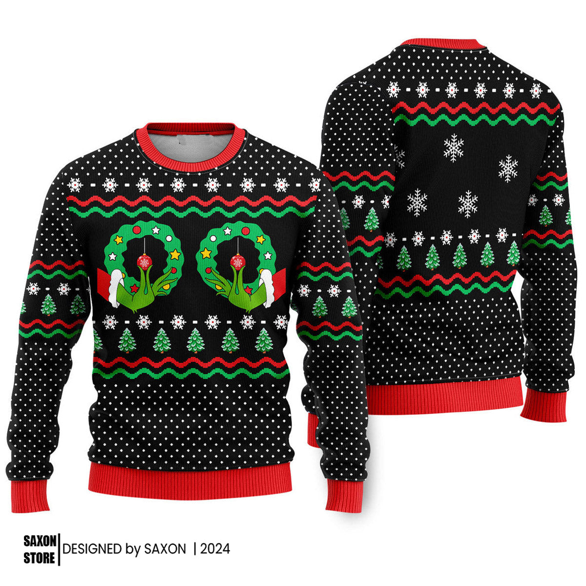 A Friend Is Like A Good Bra Funny Ugly Christmas Sweater