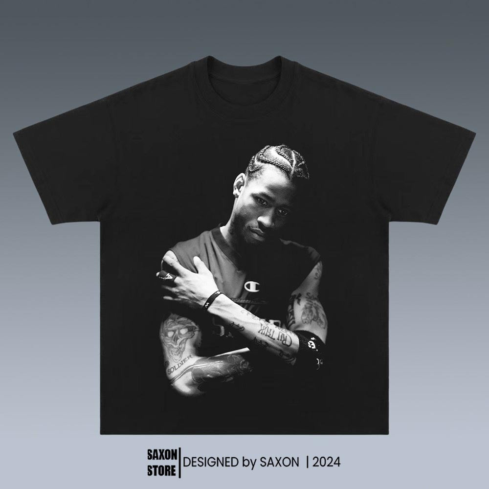 ALLEN IVERSON& AI-THE ANSWER GRAPHIC TEE