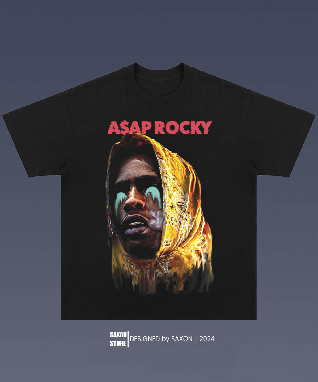 ASAP Rocky FLACKO 4.5  BIG FACE GRAPHIC TEE