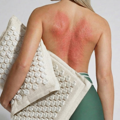 Acupressure Mat and Pillow Set for Back and Neck Pain Relief