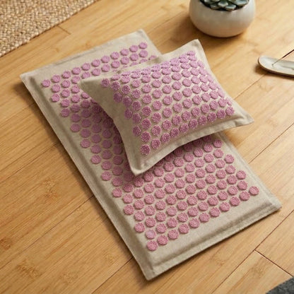 Acupressure Mat and Pillow Set for Back and Neck Pain Relief