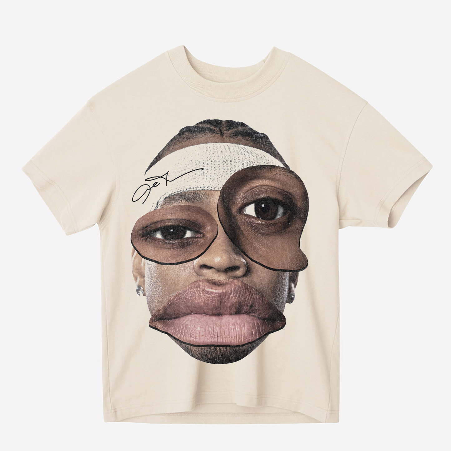 Allen Iverson Collage Heavyweight Graphic Tee Shirt