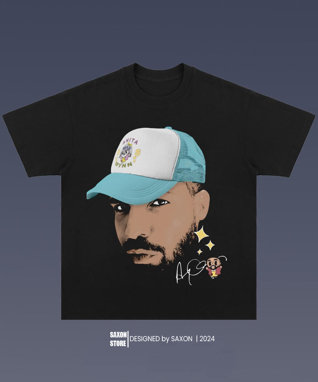 Aubrey Drake Graham 8.7 BIG FACE GRAPHIC TEE