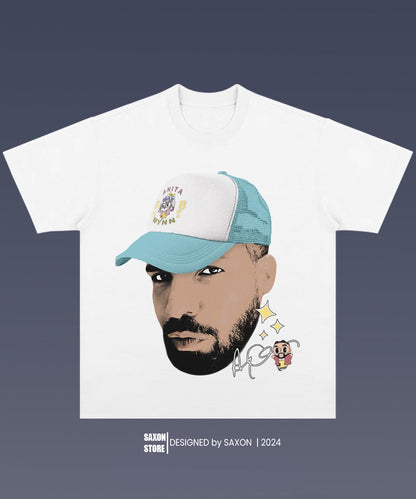 Aubrey Drake Graham 8.7 BIG FACE GRAPHIC TEE