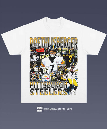 BEN ROETHLISBERGER 1.0 TEE - AMERICAN FOOTBALL GRAPHIC TEE