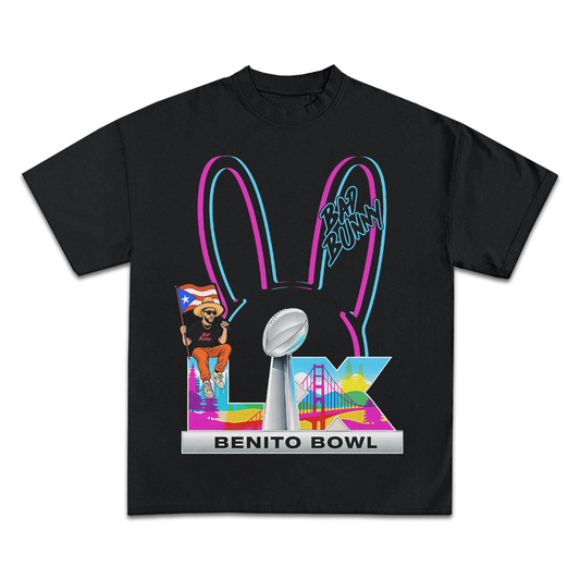Bad Bunny Shirts - Bad Bunny "Benito Bowl" Graphic Tee