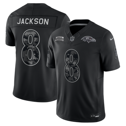 Baltimore Ravens 2026 Salute to Service Stitched Limited Jersey - Black