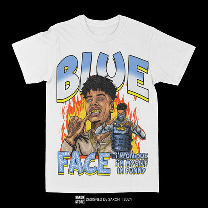 Blue Face "Unique" Graphic Tee