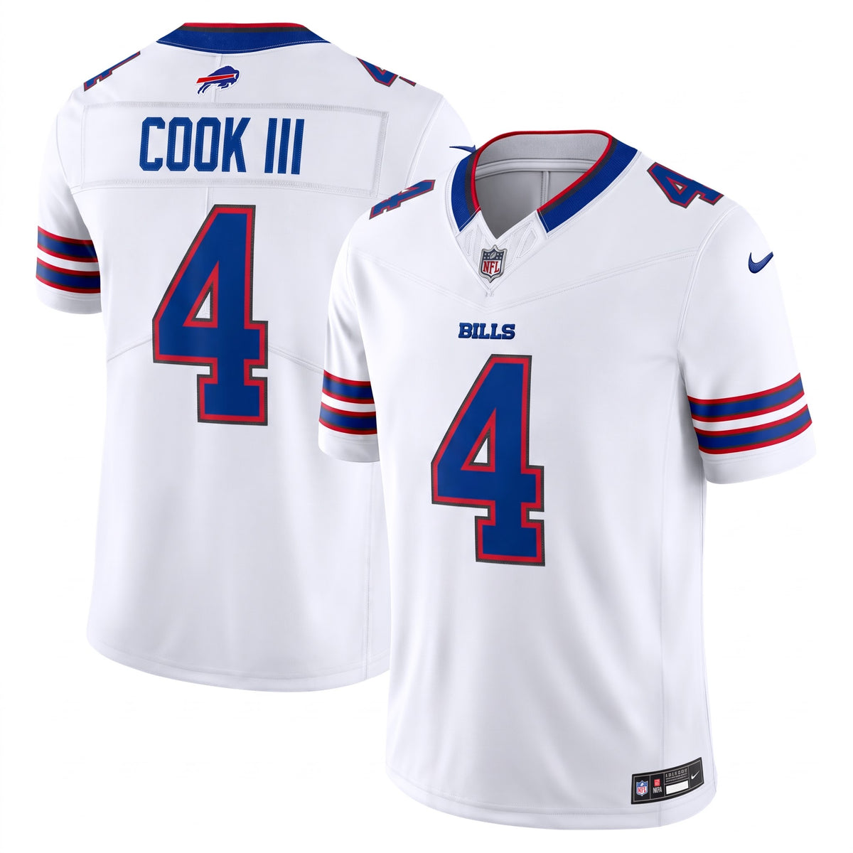 Buffalo Bills Vapor F.U.S.E. Stitched Limited Away Jersey 2026 - White