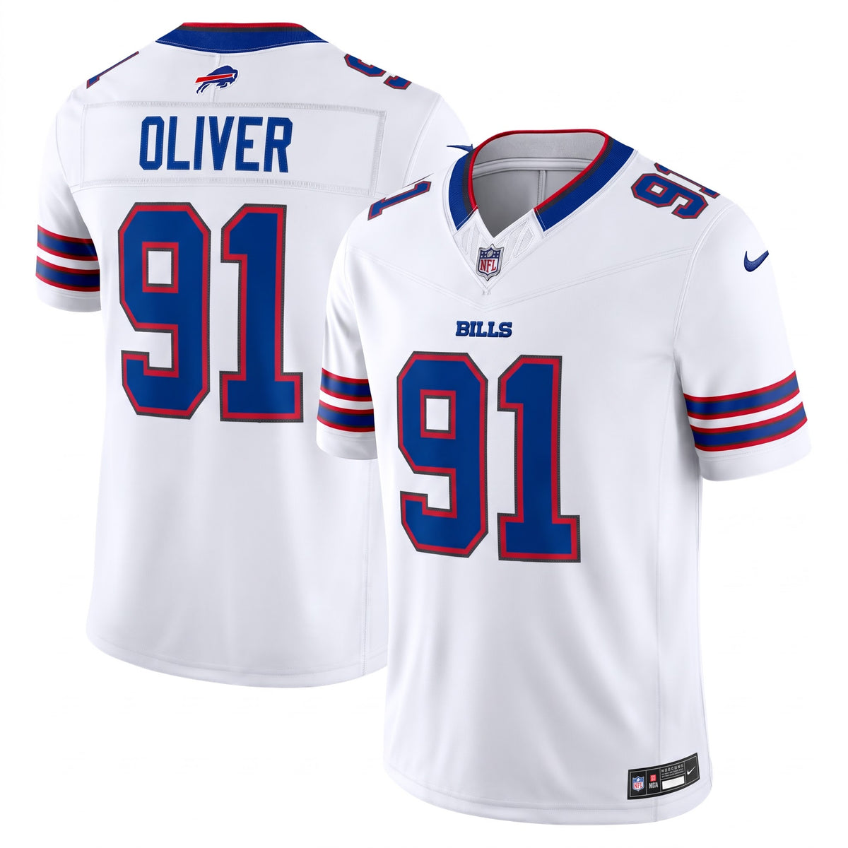 Buffalo Bills Vapor F.U.S.E. Stitched Limited Away Jersey 2026 - White