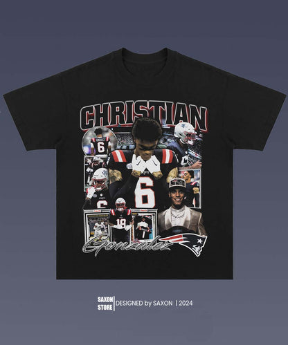 CHRISTIAN GONZALEZ 1.1 TEE - AMERICAN FOOTBALL GRAPHIC TEE