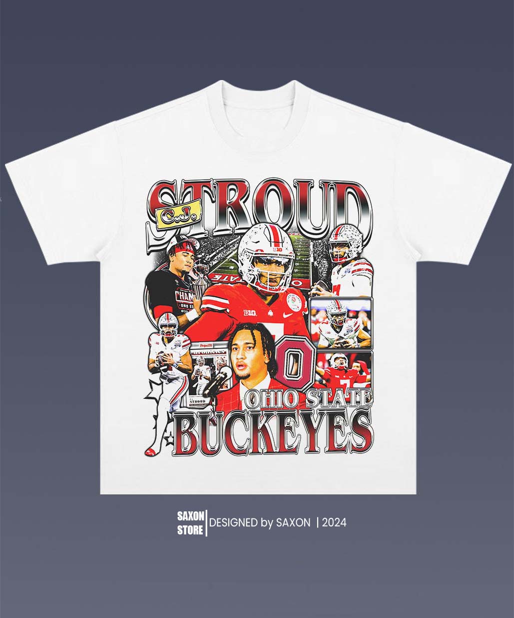 CJ STROUD 1.0 TEE - AMERICAN FOOTBALL GRAPHIC TEE