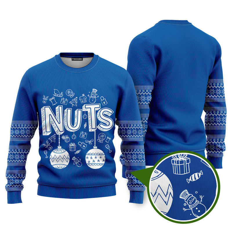 Chest Nuts Funny Ugly Christmas Sweater