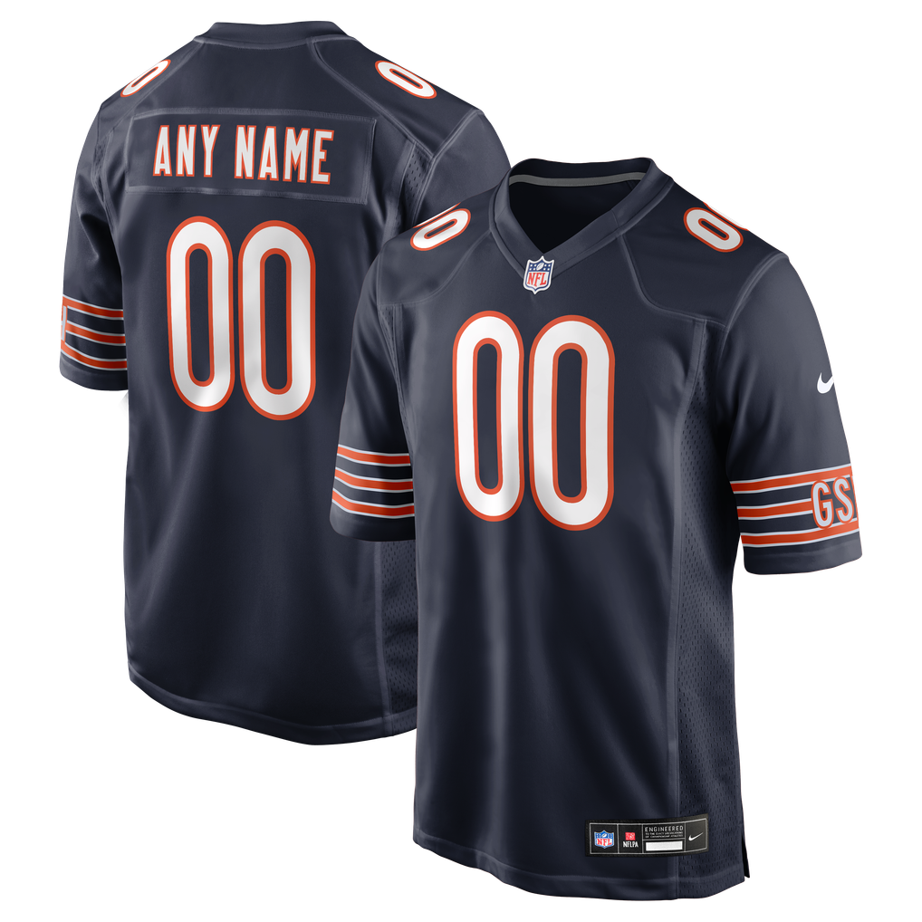 Chicago Bears 2026 Home Player Game Jersey Navy