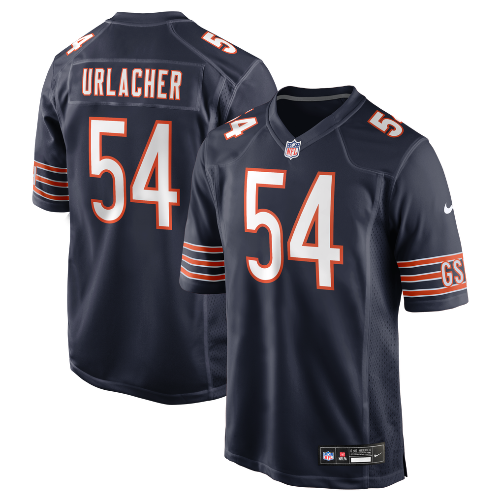 Chicago Bears 2026 Home Player Game Jersey Navy