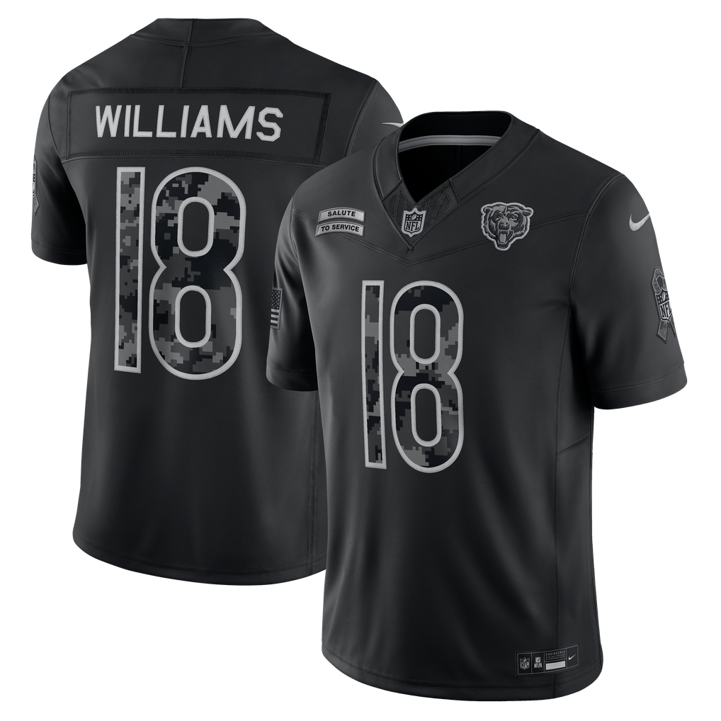 Chicago Bears 2026 Salute to Service Stitched Limited Jersey - Black