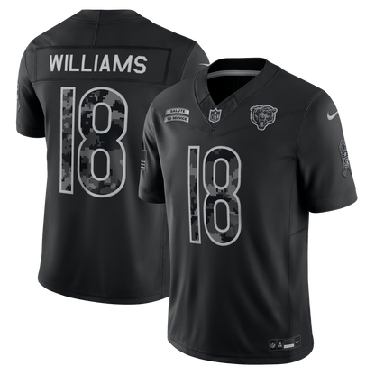 Chicago Bears 2026 Salute to Service Stitched Limited Jersey - Black