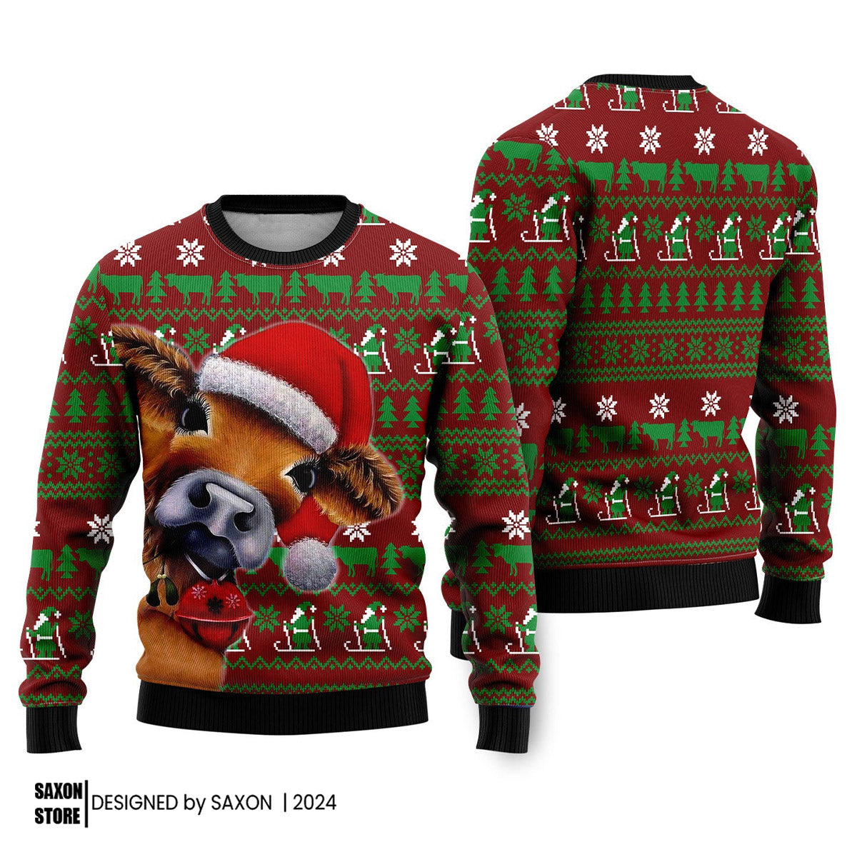 Cow Ugly Christmas Sweater