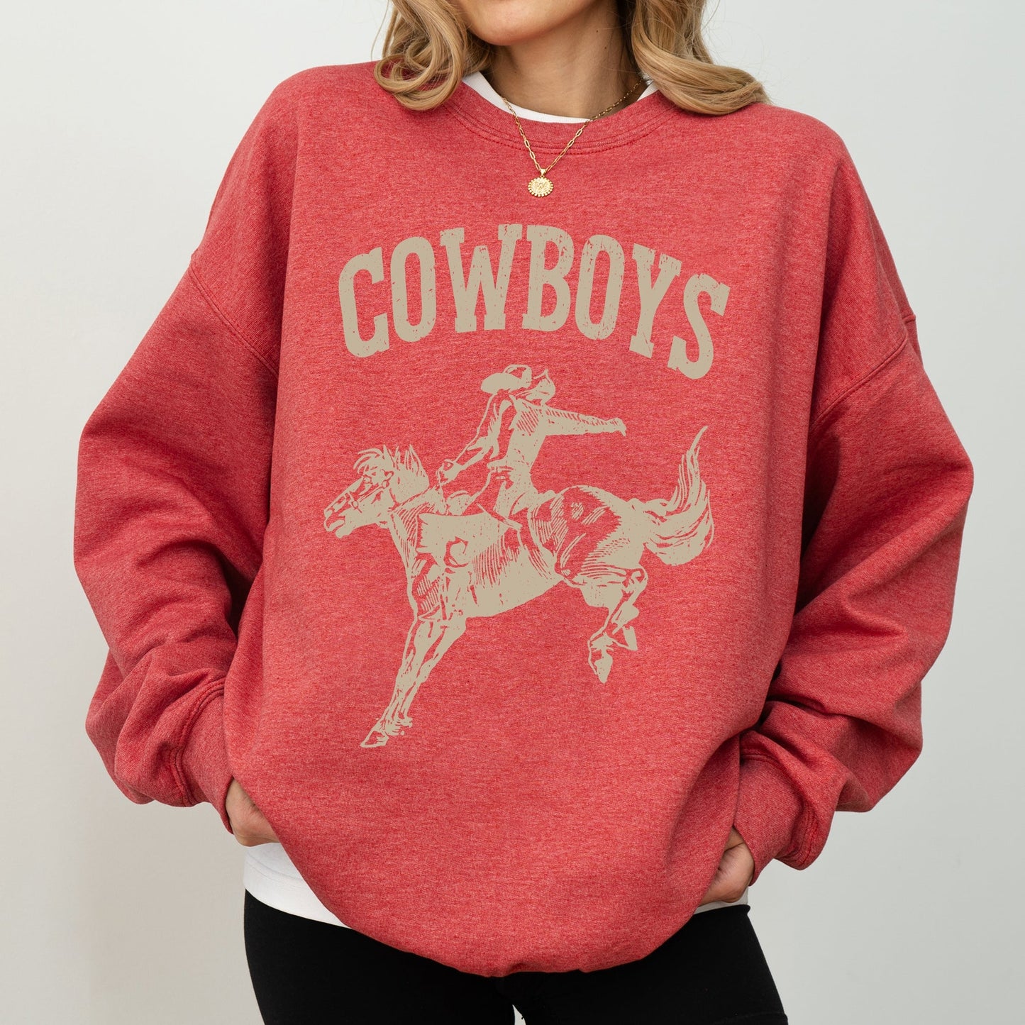 Cowboys, Bronco Rider, Cowboy, Western, Horse, Sweatshirt