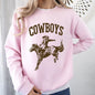 Cowboys, Bronco Rider, Cowboy, Western, Horse, Sweatshirt