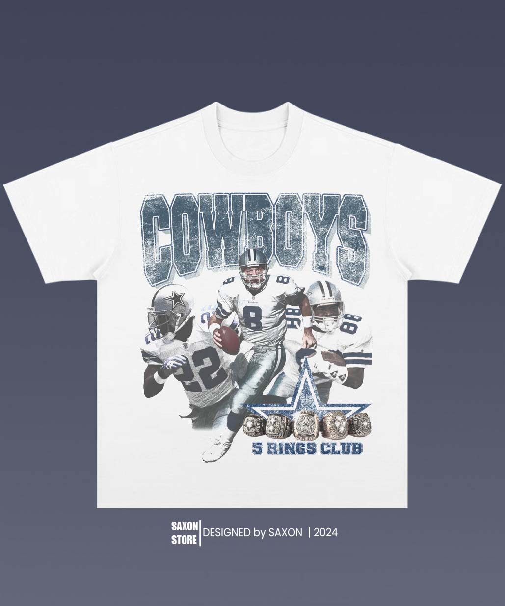 DALLAS COWBOYS 2.2 TEE - AMERICAN FOOTBALL GRAPHIC TEE