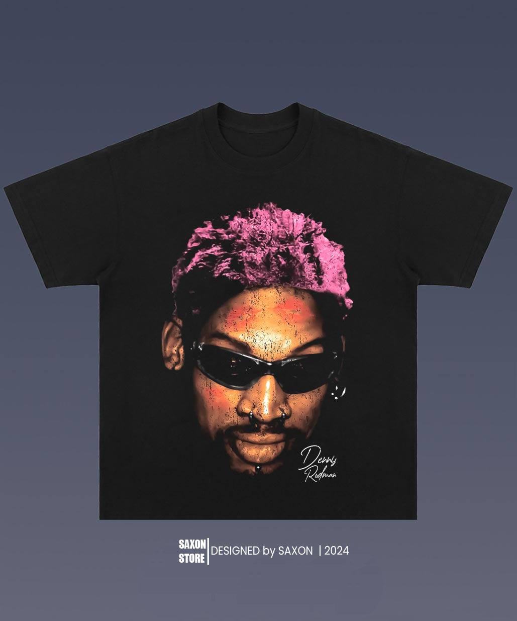 DENNIS RODMAN 6.47 BIG FACE GRAPHIC TEE