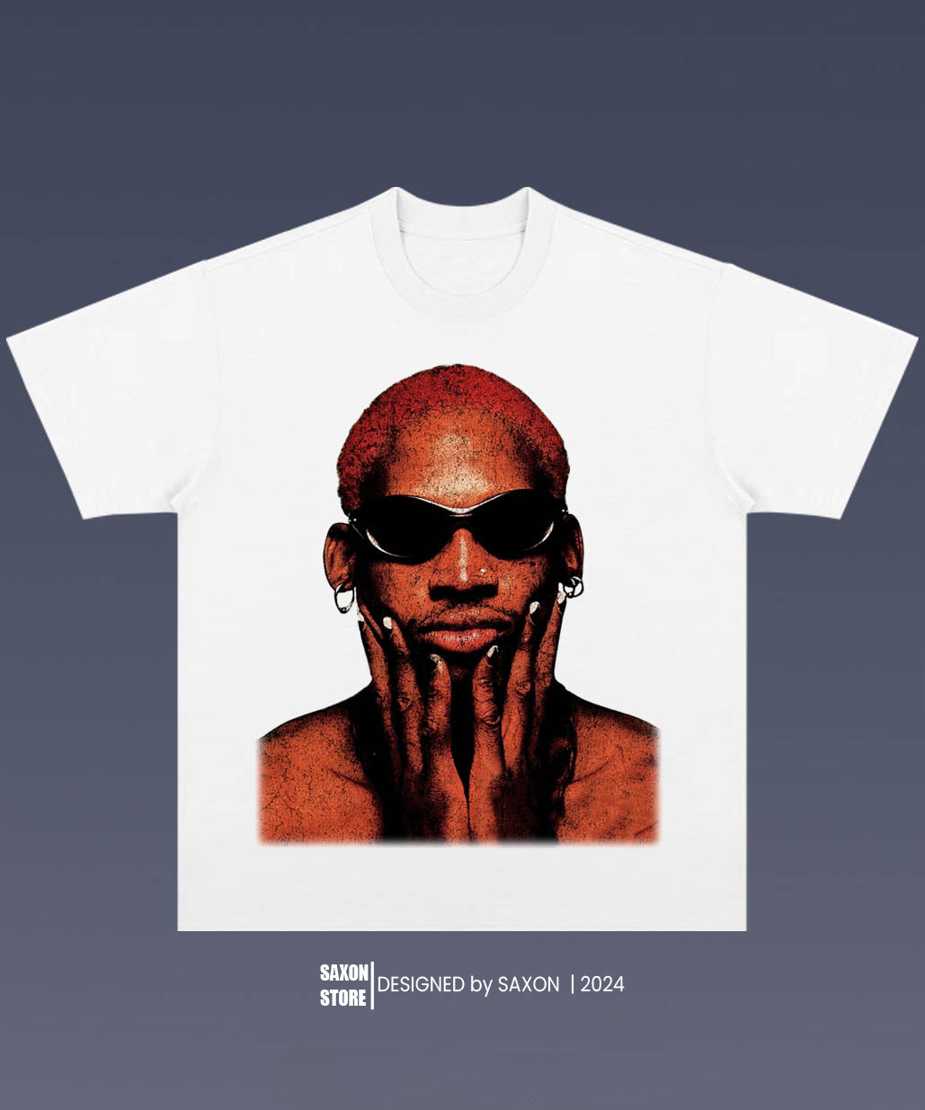 DENNIS RODMAN 6.8 BIG FACE GRAPHIC TEE