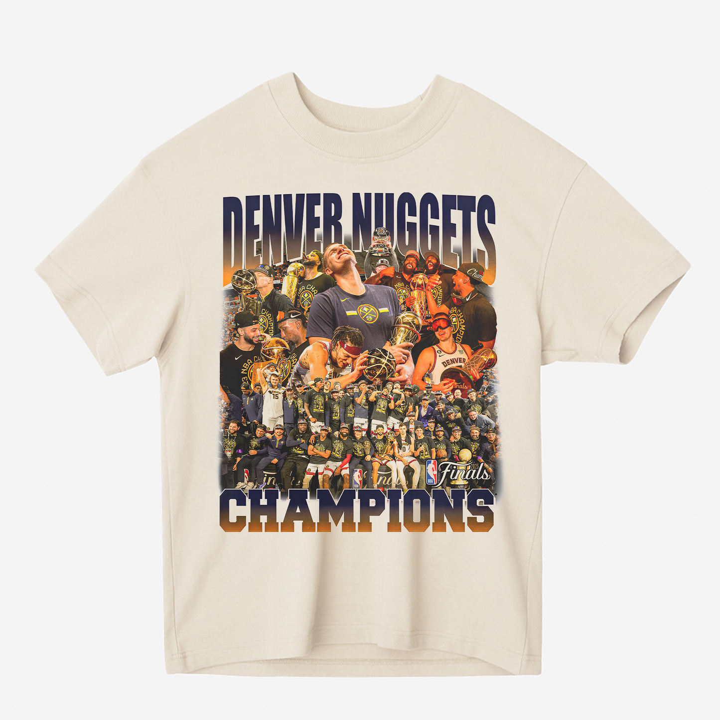 DENVER NUGGETS CHAMPIONSHIP Heavyweight Graphic Tee Shirt