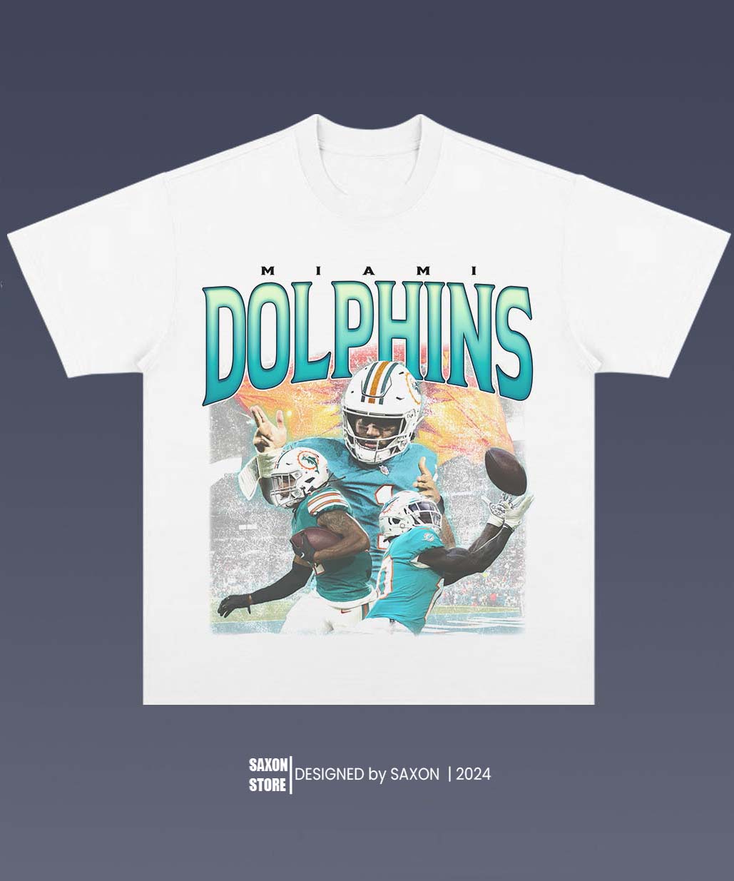 DOLPHINS 1.0 TEE - AMERICAN FOOTBALL GRAPHIC TEE