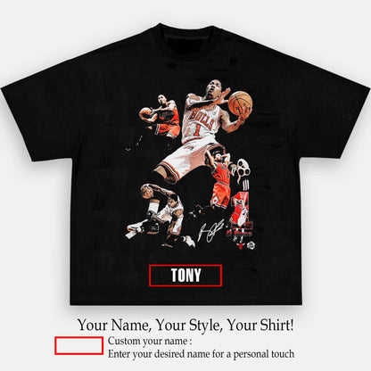 D Rose Tee | Personalize with Your Name