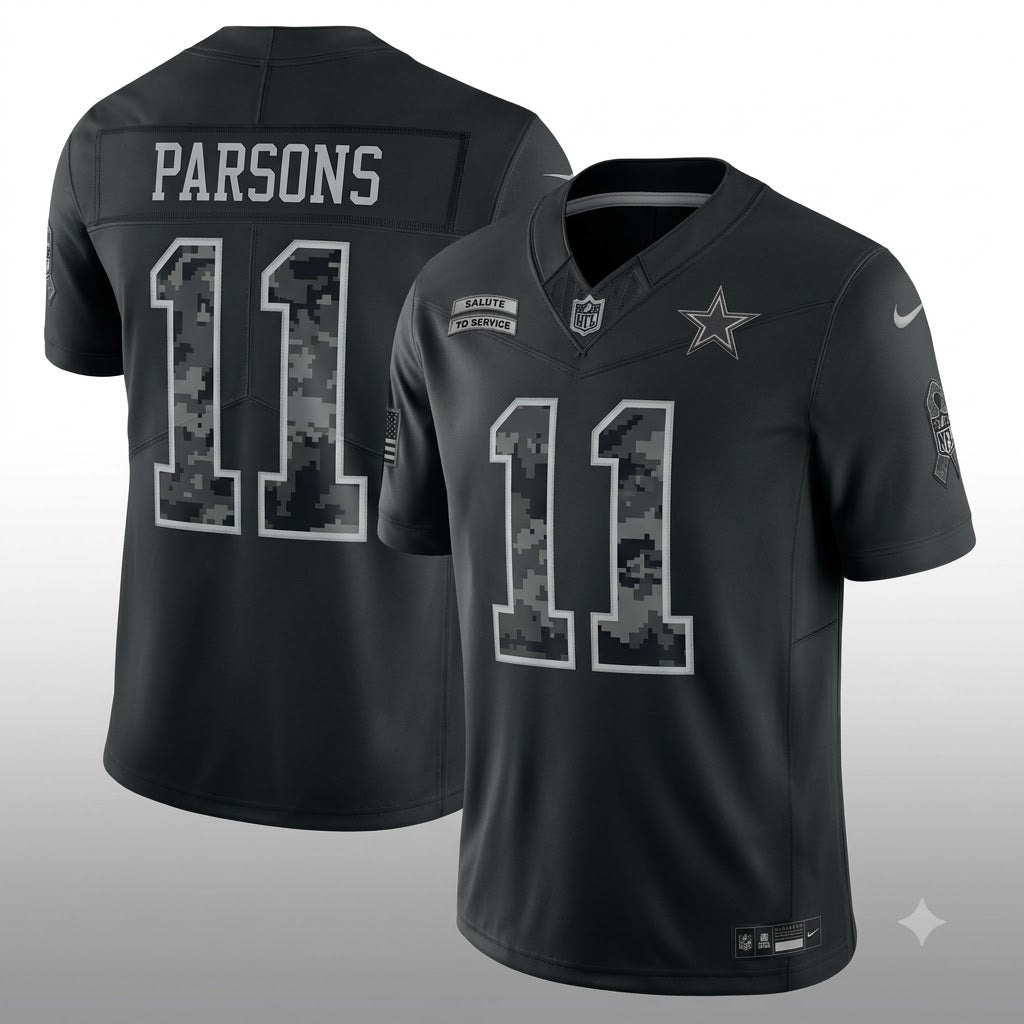 Dallas Cowboys 2026 Salute to Service Retired Player Stitched Limited Jersey - Black