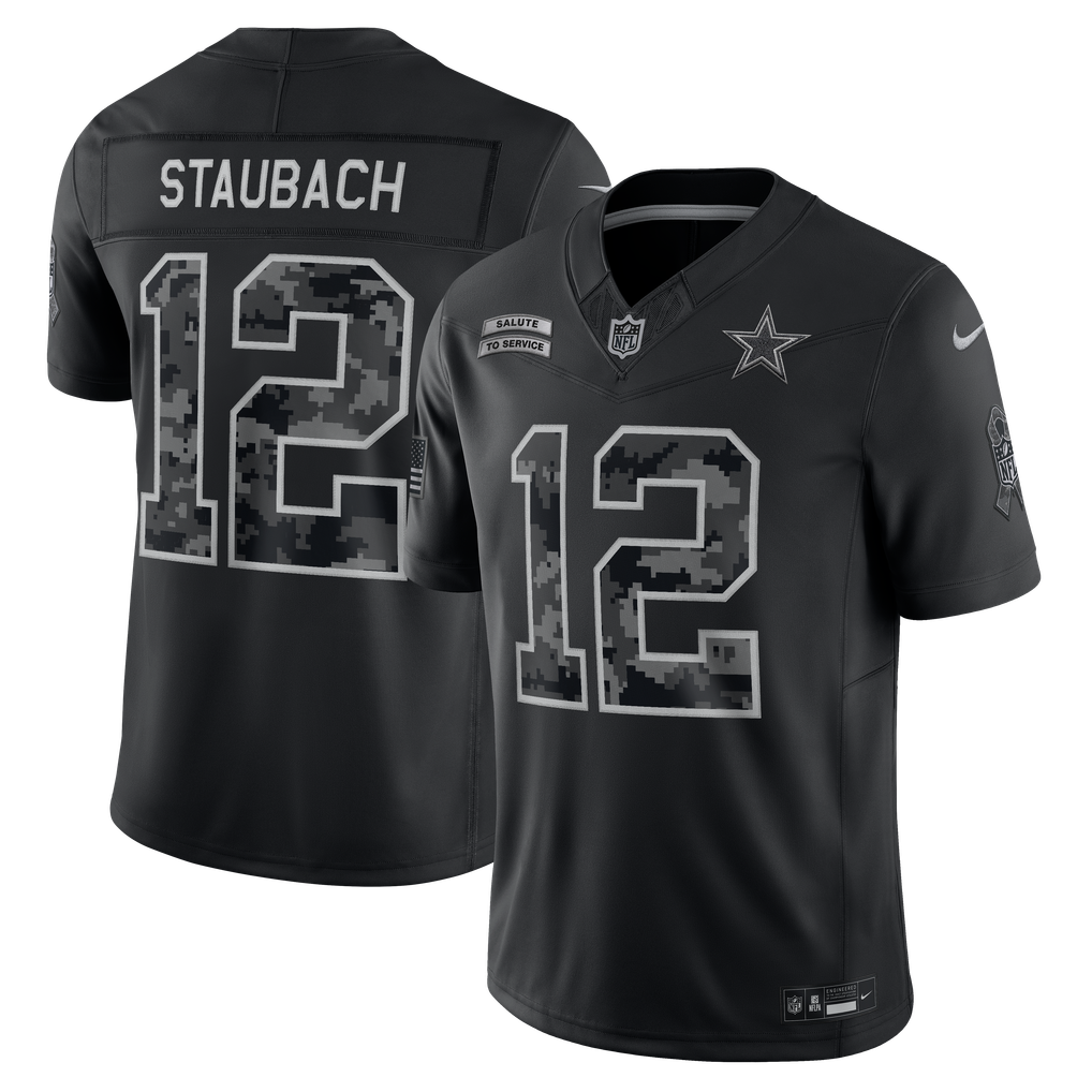 Dallas Cowboys 2026 Salute to Service Retired Player Stitched Limited Jersey - Black