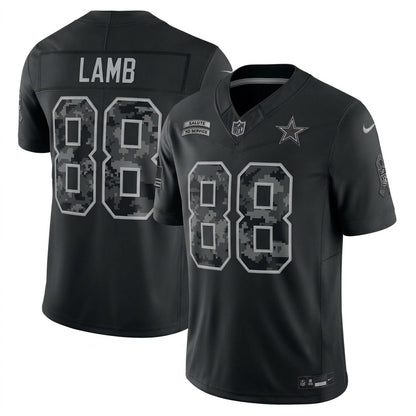 Dallas Cowboys 2026 Salute to Service Retired Player Stitched Limited Jersey - Black