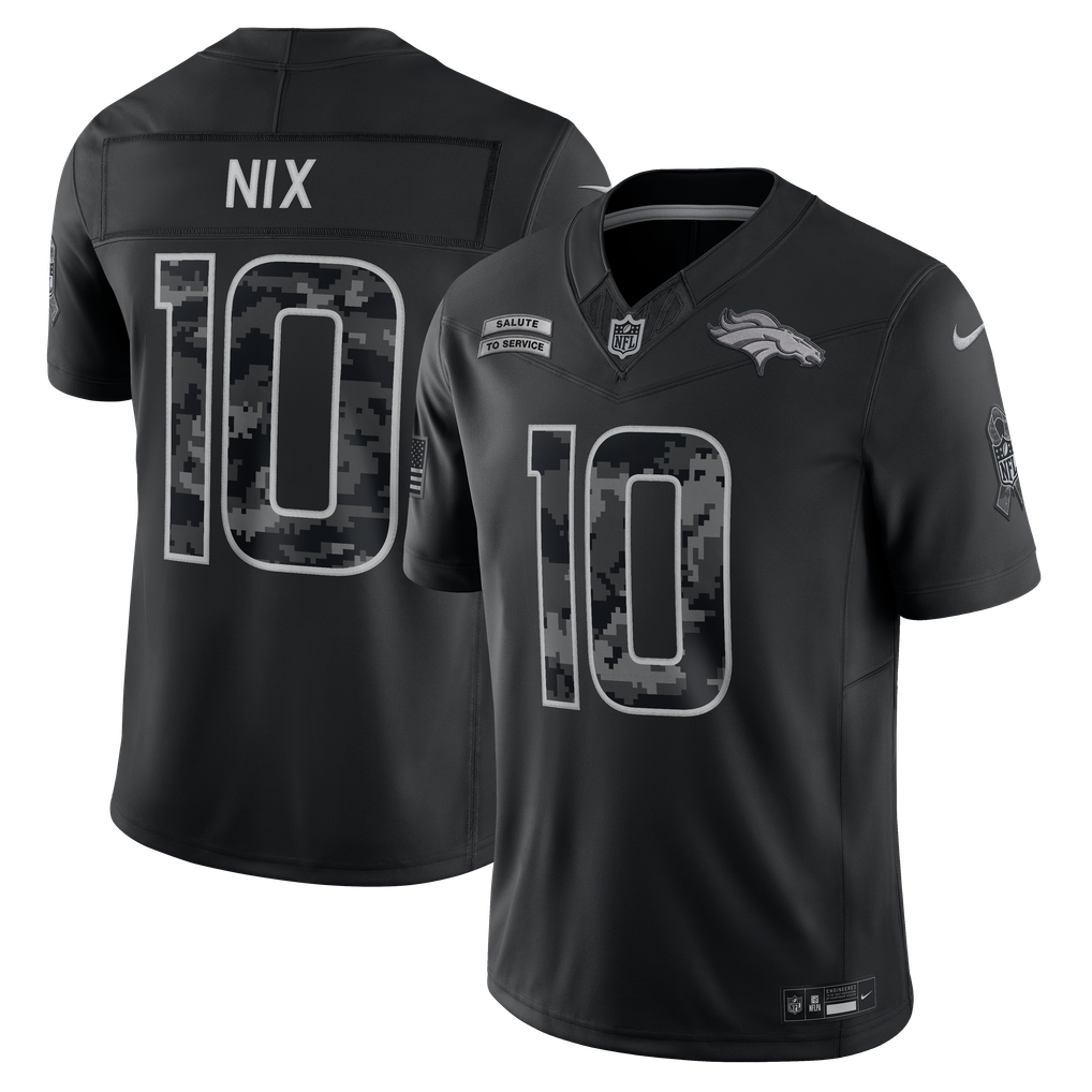 Denver Broncos 2026 Salute to Service Stitched Limited Jersey - Black