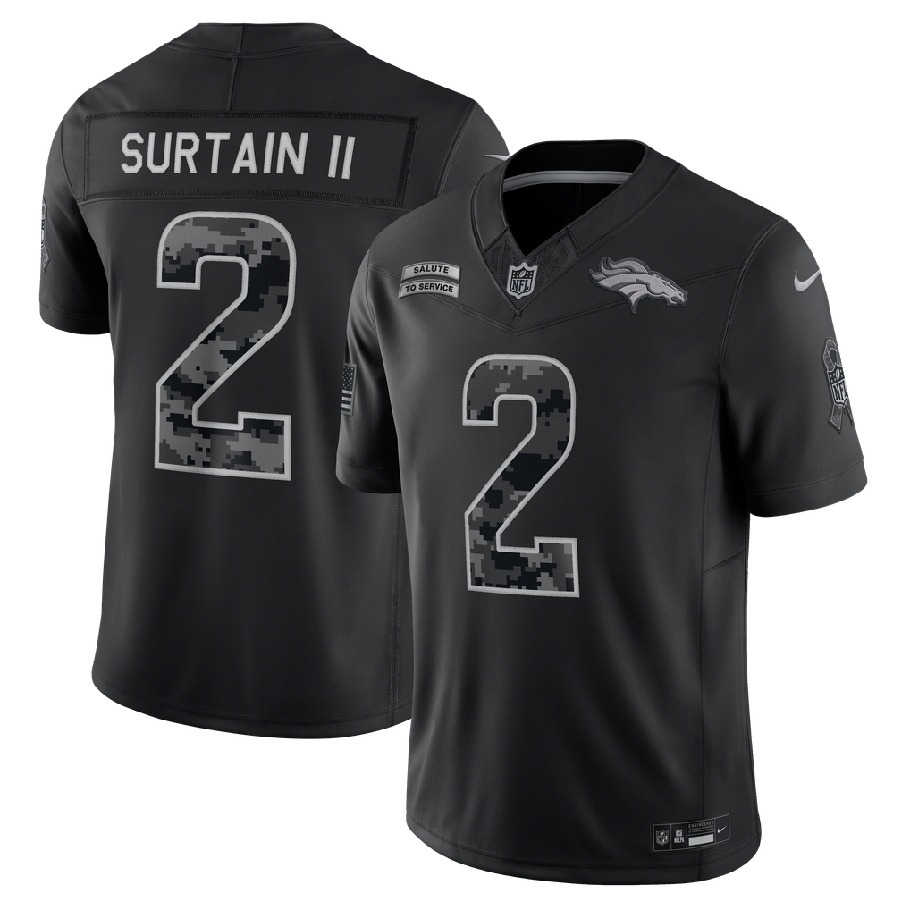 Denver Broncos 2026 Salute to Service Stitched Limited Jersey - Black