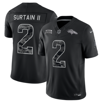 Denver Broncos 2026 Salute to Service Stitched Limited Jersey - Black