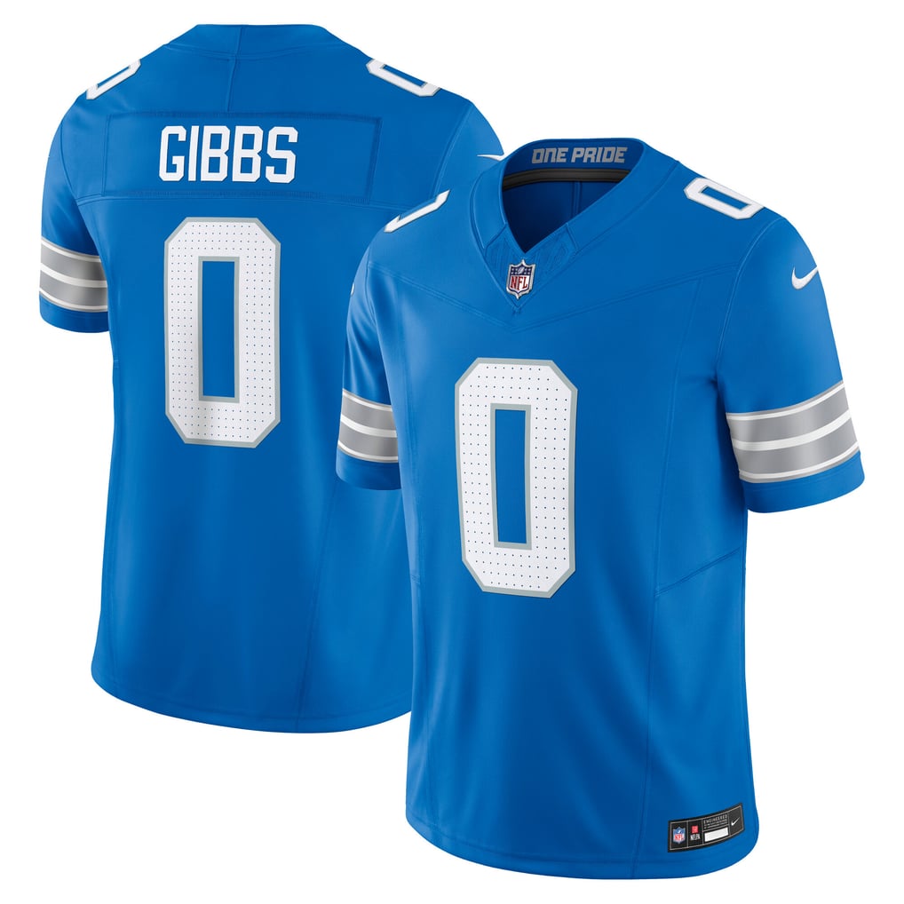 Detroit Lions Vapor F.U.S.E. Stitched Retired Limited Jersey - Blue