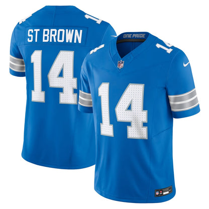 Detroit Lions Vapor F.U.S.E. Stitched Retired Limited Jersey - Blue