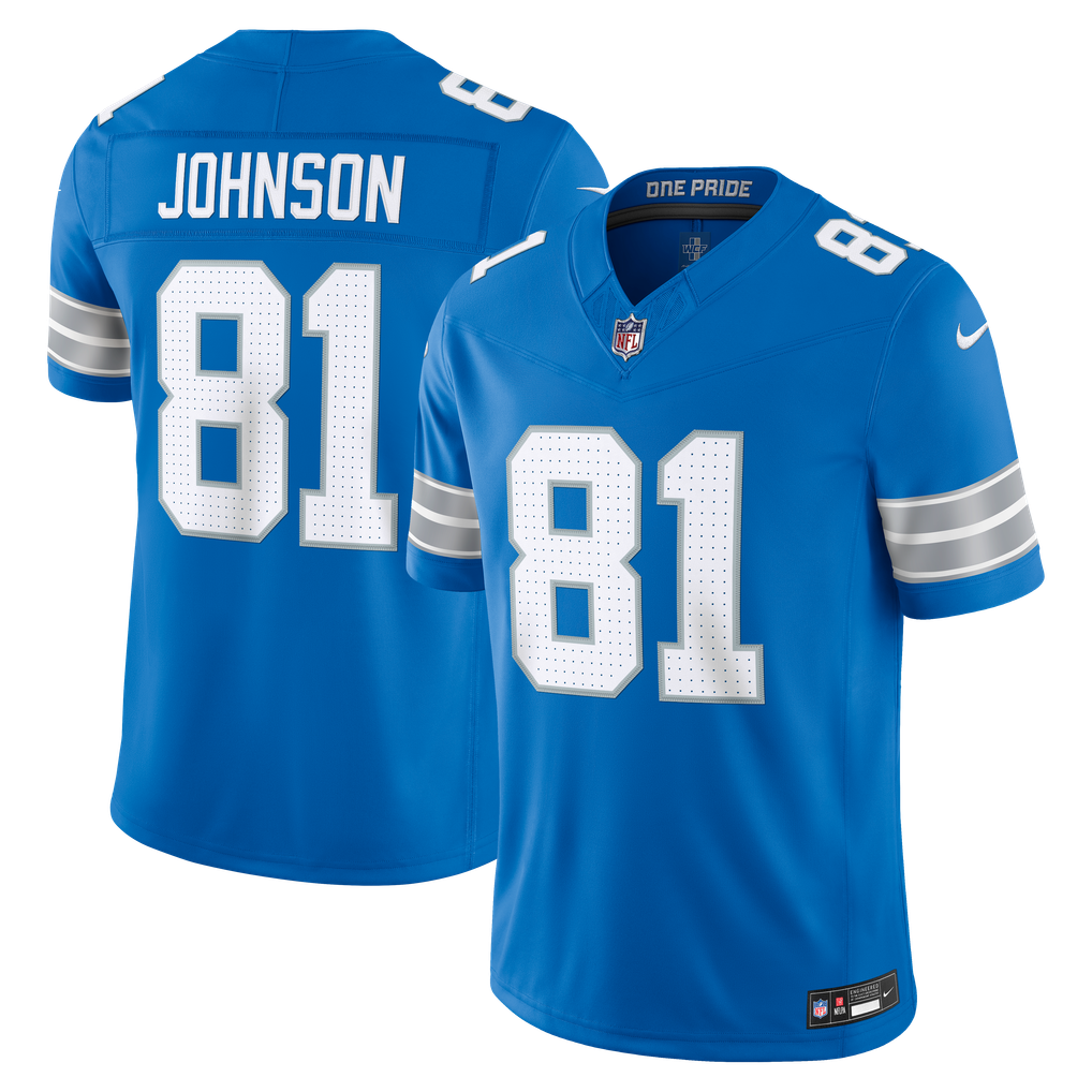 Detroit Lions Vapor F.U.S.E. Stitched Retired Limited Jersey - Blue