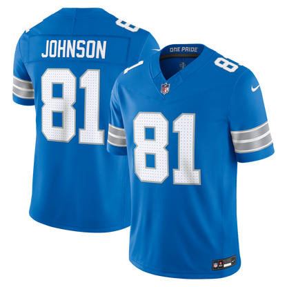 Detroit Lions Vapor F.U.S.E. Stitched Retired Limited Jersey - Blue