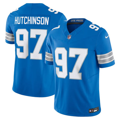 Detroit Lions Vapor F.U.S.E. Stitched Retired Limited Jersey - Blue
