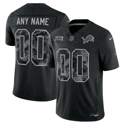 Detroit Lions 2026 Salute to Service Stitched Limited Jersey - Black