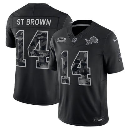 Detroit Lions 2026 Salute to Service Stitched Limited Jersey - Black