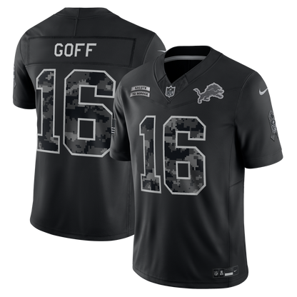 Detroit Lions 2026 Salute to Service Stitched Limited Jersey - Black