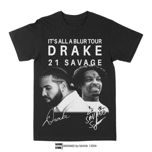 Drake/21 Savage It's All A Blur Tour 2 Graphic Tee