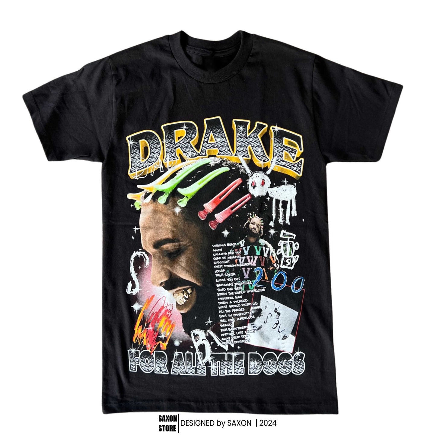 Drake For All My Dogs "Bling" Graphic Tee