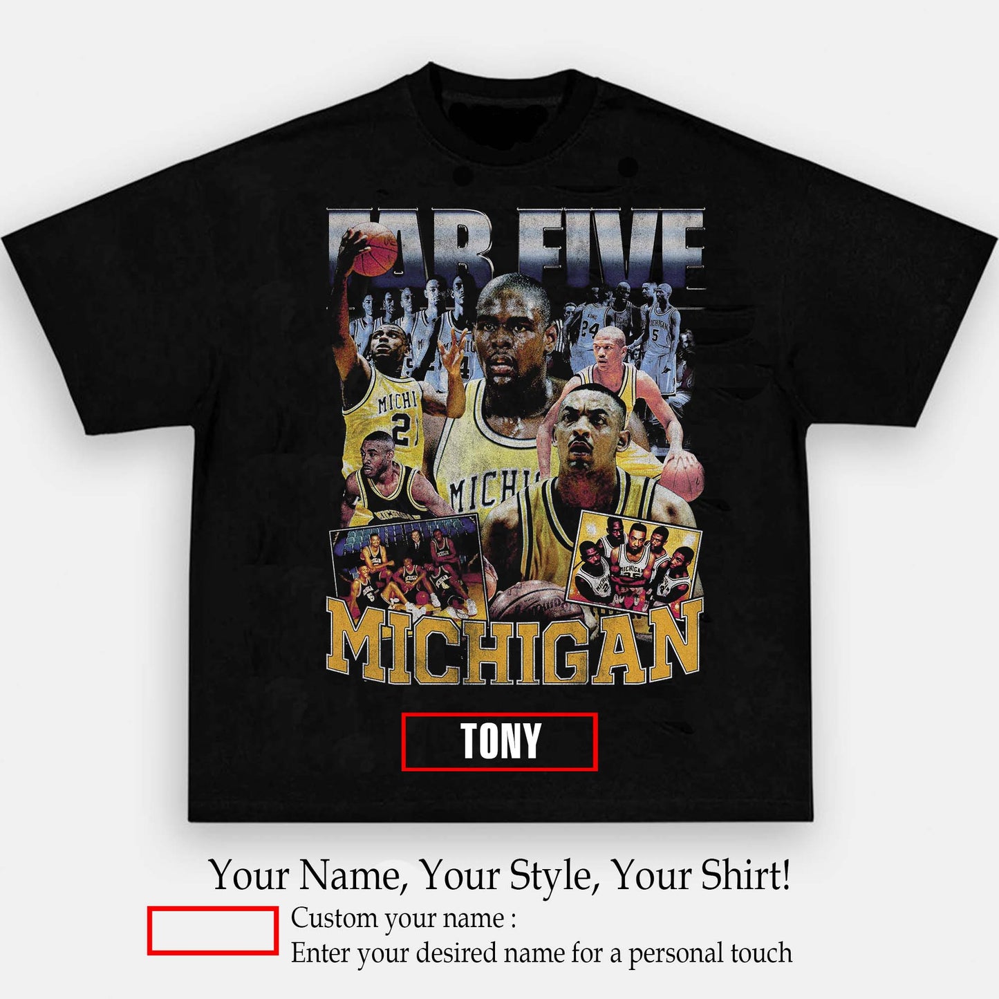 Fab Five Tee | Personalize with Your Name